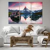 Bild auf Leinwand - Leinwandbild - Berge Felsen Wasser - Produktbild-Vorschau 6