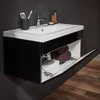 HOME DELUXE - Badmöbel-Set - WANGEROOGE BIG Schwarz - Produktbild-Vorschau 4