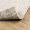 vidaXL Teppich Shaggy Hochflor Modern Creme 140x200 cm Produktbild-Vorschau 5