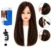 Tête à coiffer professionnelle Ela cheveux naturels 55 cm Voir les images du produit 1