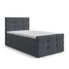 AX LIVING Boxspringbett 120x200 cm Defne Dunkelgrau - Produktbild-Vorschau 2