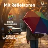 Villkin Kinder Regenschirm Regenbogen mit Reflexstreifen - Produktbild-Vorschau 6