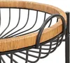 Chariot Cebu 57 X 55,5 X 62,5 Cm En Métal Noir Et Rotin Voir les images du produit 4