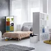 Relaxdays Sitzhocker mit Stauraum Größe L, runder Fußhocker Produktbild-Vorschau 3