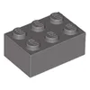 Lego® 2x3 Stein 3002 - 100 Stück Dunkelgrau Produktbild-Vorschau 2