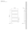 LuxeBath Handtuchheizkörper Sahara 500x800 mm Beige, Produktbild-Vorschau 9