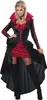 A woman dressed in a vampire costume, posing against a white background. Anteprima dell’immagine prodotto