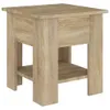 vidaXL Konferenční stolek Sonoma dub 40x40x42 cm materiál Náhled obrázku produktu 3