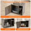 Arbre à chat COSTWAY avec armoire, arbre à chat avec Voir les images du produit 5
