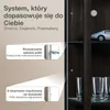 K-Möbel gablota szklana stojąca w kolorze czarnym Podgląd zdjęcia produktu 4