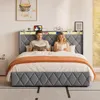 UnboxG Polsterbett 160x200 cm mit Bettkasten, Samt Produktbild-Vorschau 6