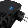 A close-up view of a black electrical plug-in heater, showing the power switch and the plug. Náhled obrázku produktu