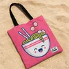 Fashion Strand-Einkaufstasche Oh My Pop! Rosa Yaki 33x40x7 Produktbild-Vorschau 3