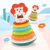 Musikalische Stapelringe Tier-Turm Baby-Spielzeug mit Licht Produktbild-Vorschau 5