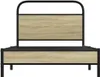 vidaXL Bettgestell ohne Matratze 90x200 cm Sonoma-Eiche Produktbild-Vorschau 5