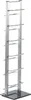 DESIGNOVÝ STOJAN NA CD TOWER 92 | stříbrný, 92 cm, kov a Náhled obrázku produktu 3