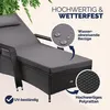 CASARIA® Sonnenliege mit Rollen 7cm Auflage Extra Breit Produktbild-Vorschau 5