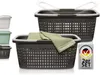 Wäschekörbe 2er Set Anthrazit, 35 l Produktbild-Vorschau 1