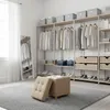 Relaxdays taburetka s úložným priestorom, čalúnená, VxŠxH: Náhľad obrázku produktu 3