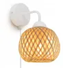 Luxolar Wandlampe Boho Wandleuchte E27 60W – Naturbambus Produktbild-Vorschau 1