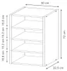 Hängeschrank Vicco Fame-Line Weiß/Weiß 50 cm, Model 62727 Produktbild-Vorschau 2