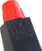 A close-up of a black and red spray bottle nozzle with embossed symbols. Náhled obrázku produktu