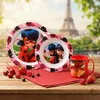 Miraculous Ladybug Kinder Geschirr-Set 3 teilig Becher Produktbild-Vorschau 1