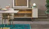 Anrichte Garnitur Sideboard mit Spiegel Esszimmer Holz Produktbild-Vorschau 3