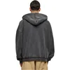 Urban Classics - Heavy Stone Washed Zip Hoody schwarz - 3XL Produktbild-Vorschau 3