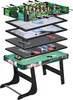 HOMCOM 6-in-1 klappbarer Multispieltisch für Kinder ab 7 Produktbild-Vorschau 1