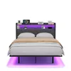 Letto imbottito BEALIFE, 140x200 cm, con testiera, spazio Anteprima dell’immagine prodotto 2