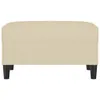vidaXL Fußhocker Creme 70x55x41 cm Stoff Produktbild-Vorschau 3