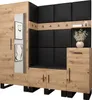 Garderobe ARTIN Set 13 mit gepolsterten Paneelen Industrial Produktbild-Vorschau 1