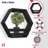 KOTARBAU® Hexagon Wandregal Schwarz 14x47x41 cm Hexagon Produktbild-Vorschau 4