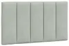 vidaXL Kopfteil-Kissen "Hanko" Hellgrau 80 cm Samt Produktbild-Vorschau 1