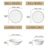 10,25 Zoll Essteller, 8,25 Zoll Dessertteller, 1020ML Suppenteller, 840ML Schale Náhled obrázku produktu