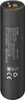 A black cylindrical power bank with text and symbols printed on its side. Produktbild-Vorschau