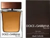 A bottle of Dolce & Gabbana The One for Men Eau de Toilette and its packaging are shown against a white background. Produktbild-Vorschau