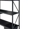 A close-up view of a black metal plant shelf with multiple tiers. Produktbild-Vorschau