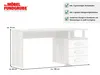 Schreibtisch Rondino Tisch Sandeiche weiß Hochglanz 138x60 Produktbild-Vorschau 4