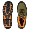 A top-down view of a pair of hiking boots, with one boot shown from the sole and the other from the top. Produktbild-Vorschau