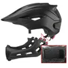 Vollvisier-BMX-Kinderfahrradhelm abnehmbar M Schwarz Produktbild-Vorschau 2