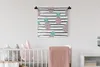 MuchoWow® Wandteppich Wandbehang Sommer - Ananas - Streifen Produktbild-Vorschau 1