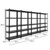 Mega Deal | 4x All Black Series Schwerlastregal Ragnar | Produktbild-Vorschau 2