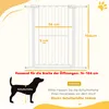 Barriere di sicurezza per cani PawHut, 76-104 cm, senza Anteprima dell’immagine prodotto 3