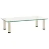 vidaXL TV-Tisch 60x35x17 cm Transparentes Hartglas Produktbild-Vorschau 5