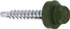 A single self-drilling screw with a green hex head and washer, shown against a white background. Produktbild-Vorschau