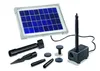 A solar-powered fountain pump kit with various attachments, laid out on a white background. Náhľad obrázku produktu