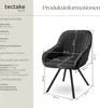 tectake® Drehbarer Armlehnstuhl Snug gepolstert, in Produktbild-Vorschau 5