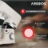 AREBOS robot kuchenny 1500W, robot kuchenny, ugniatarka z Podgląd zdjęcia produktu 5